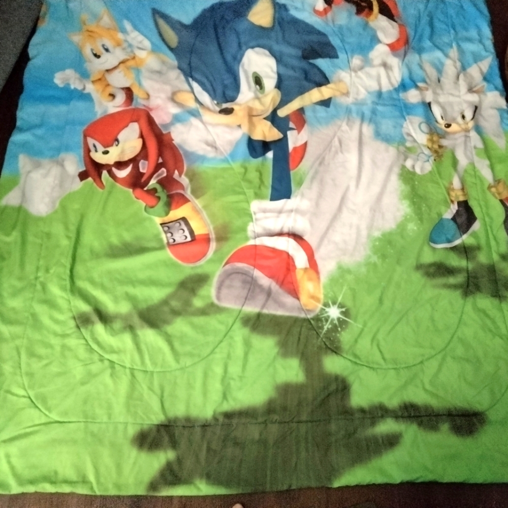 Sonic the Hedgehog Sega Genesis Twin Reversible bed Comforter